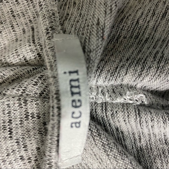 Acemi Dress Gray Short Sleeve Scoop Neck Cutout Back Size Small - Picture 7 of 10